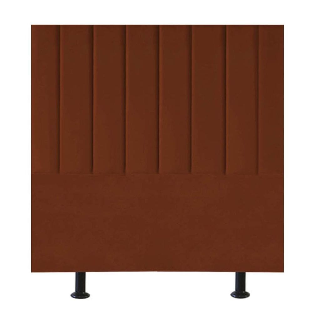 Cabeceira Estofada Cama Box Solteiro 90 cm Maisa Veludo