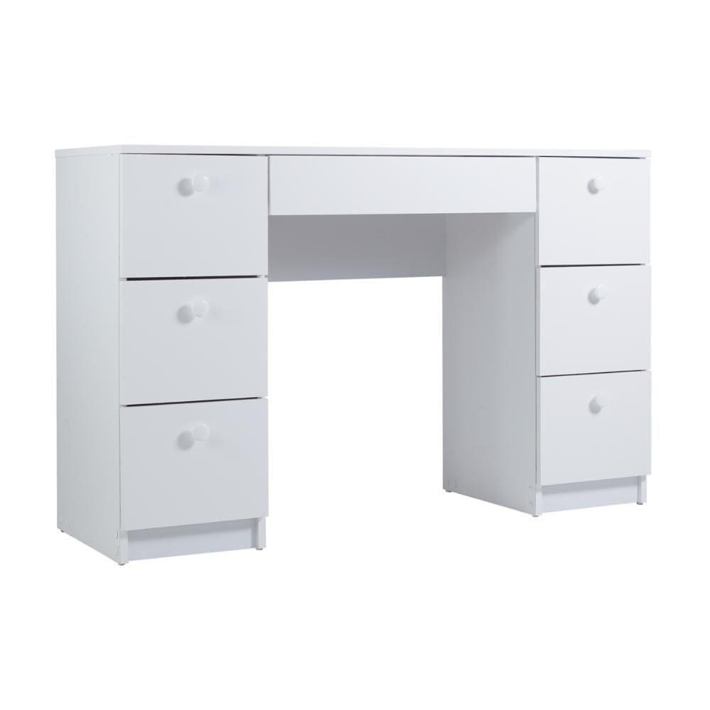 Mesa de Escritório Ditália 7 Gavetas Pe-100 Branca