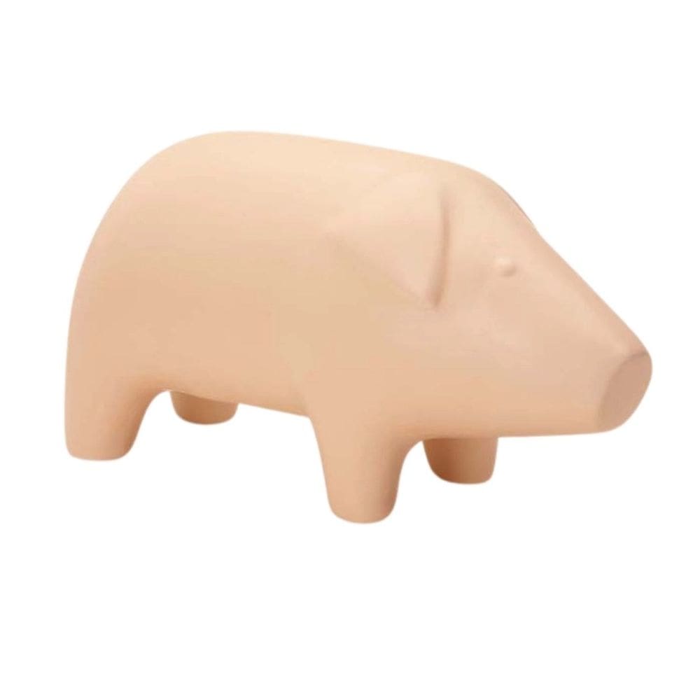 Escultura Porco Em Ceramica 24Cm