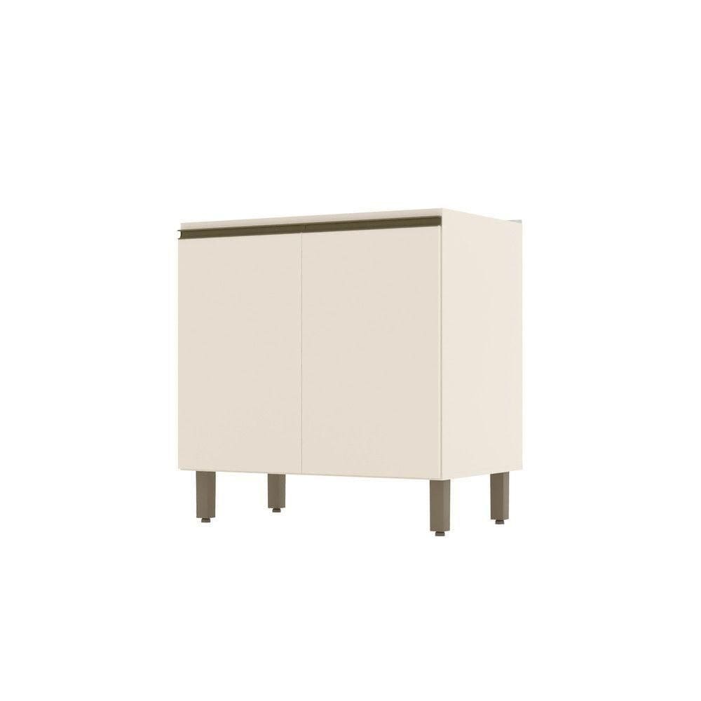 Balcão De Cozinha 80 Cm 2 Portas Connect Henn Off White