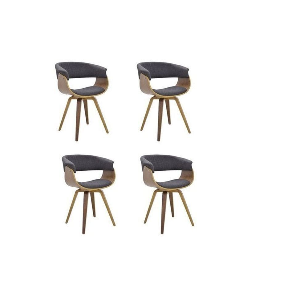 Conjunto 4 Caderias para Sala de Jantar Betina Preto