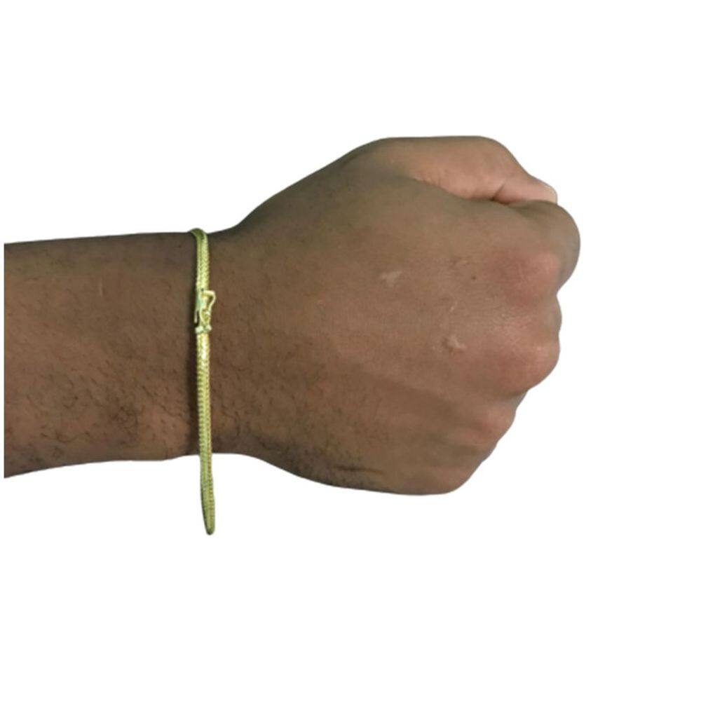 Pulseira 3mm de moeda antiga fina e estilosa