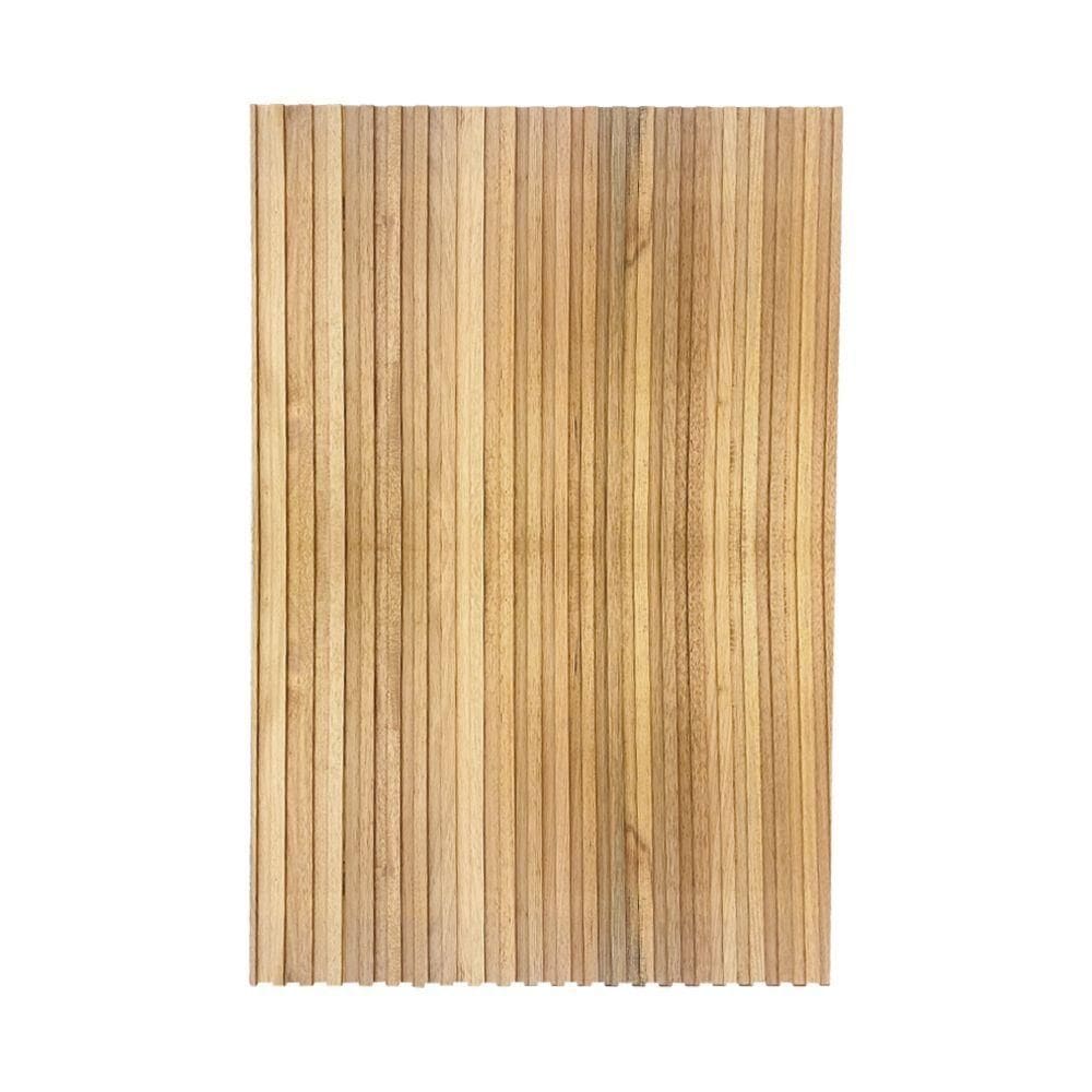 Cabeceira Esmeralda Madeira Maciça Ripada 150 X 100cm Para Cama De Solteiro Marrom