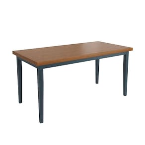 Mesa Colors Em Madeira Maciça 6 Lugares - 160 X 80cm Azul Petróleo