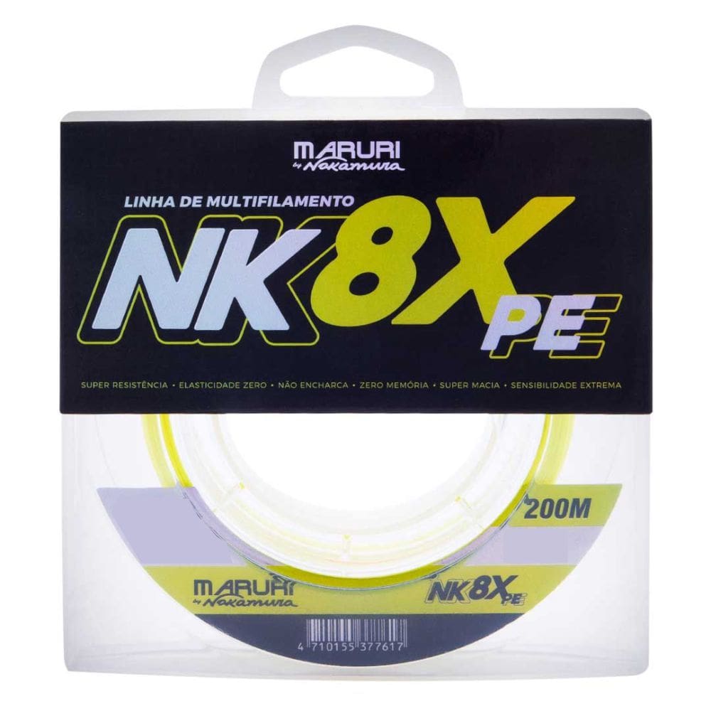 Linha Multifilamento Maruri By Nakamura NK 8X 0,20mm 22,5lb 200m