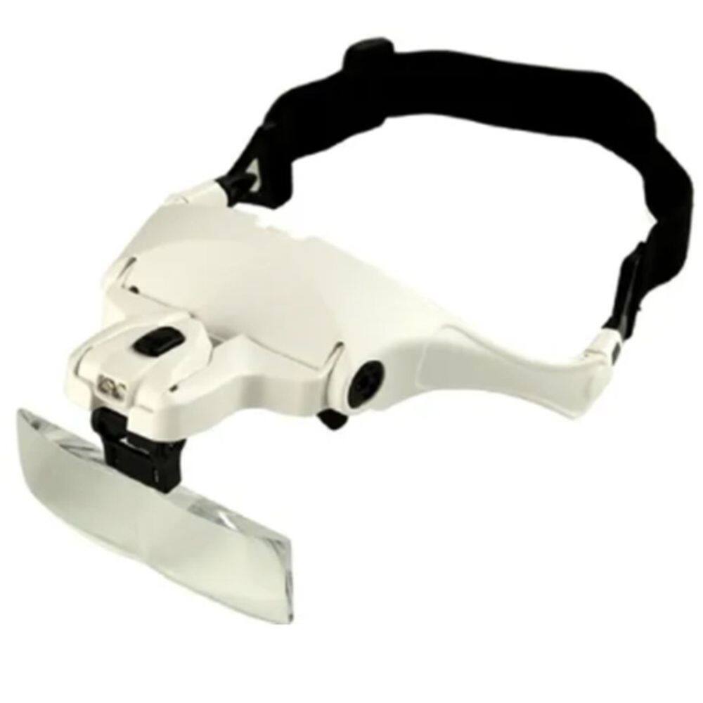 Lupa Cabeça Oculos com Led 5 Lentes Profissional Estética