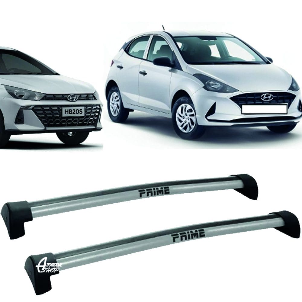 Rack Teto Aluminio Prime Hyundai HB20S 20/ 2024 Prata PR306