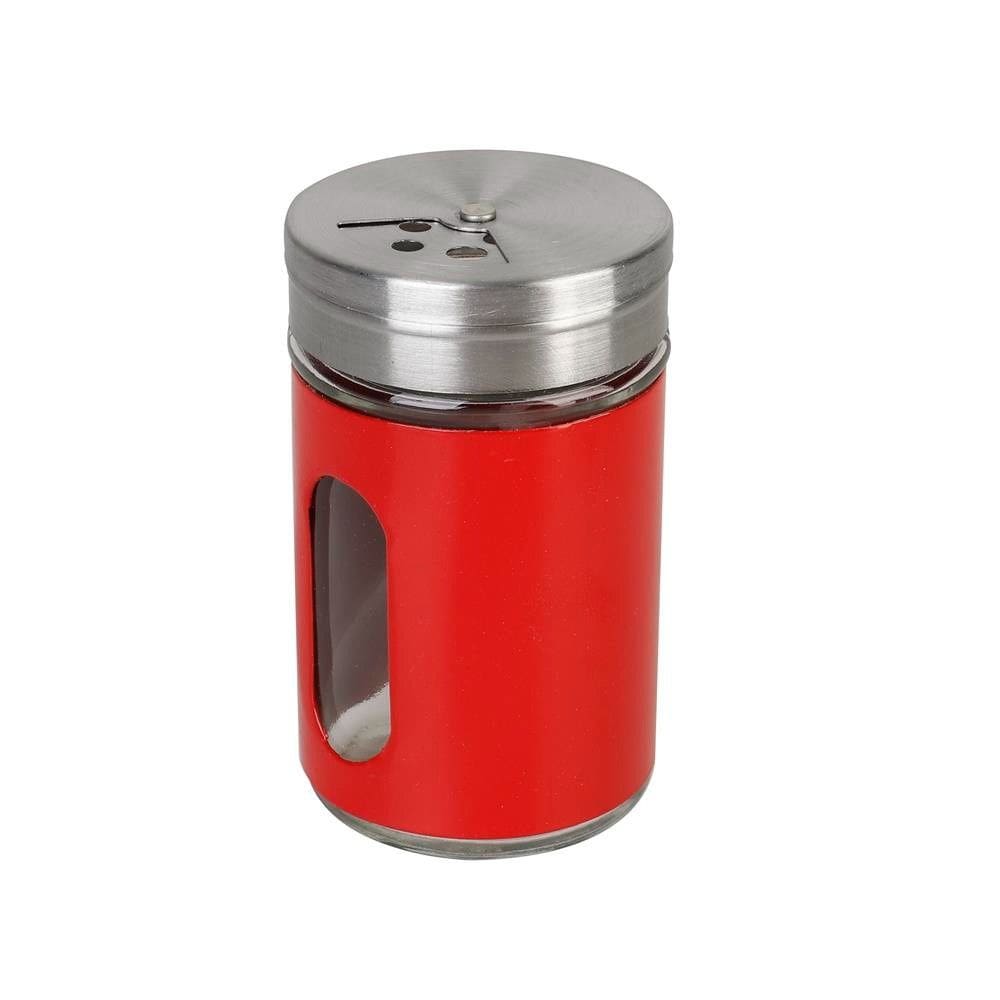 Porta Condimento Vidro Inox Vermelho 80 Ml 48V