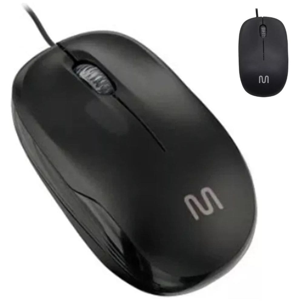 Mouse Usb Multilaser Com fio Bom Mo255 Movimentos Precisos