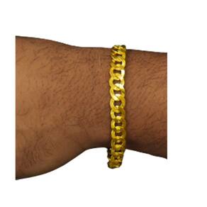 Pulseira 8mm Elo juntinho estilosa de moeda antiga