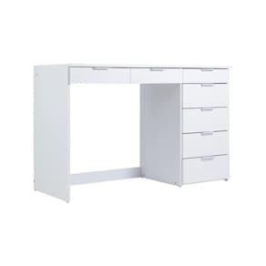 Mesa de Escritório Ditália 7 Gavetas Pe-90 Branca