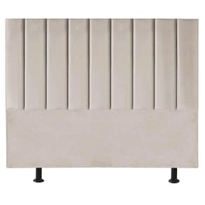 Cabeceira De Cama Queen Box 160 Cm Karla Suede Cor:bege