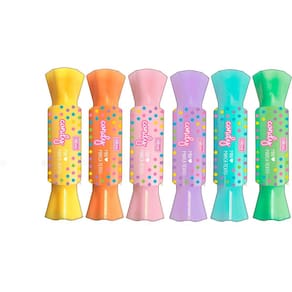 Marca-texto Mini Duas Pontas Estojo com 6 Un Tilibra - Candy
