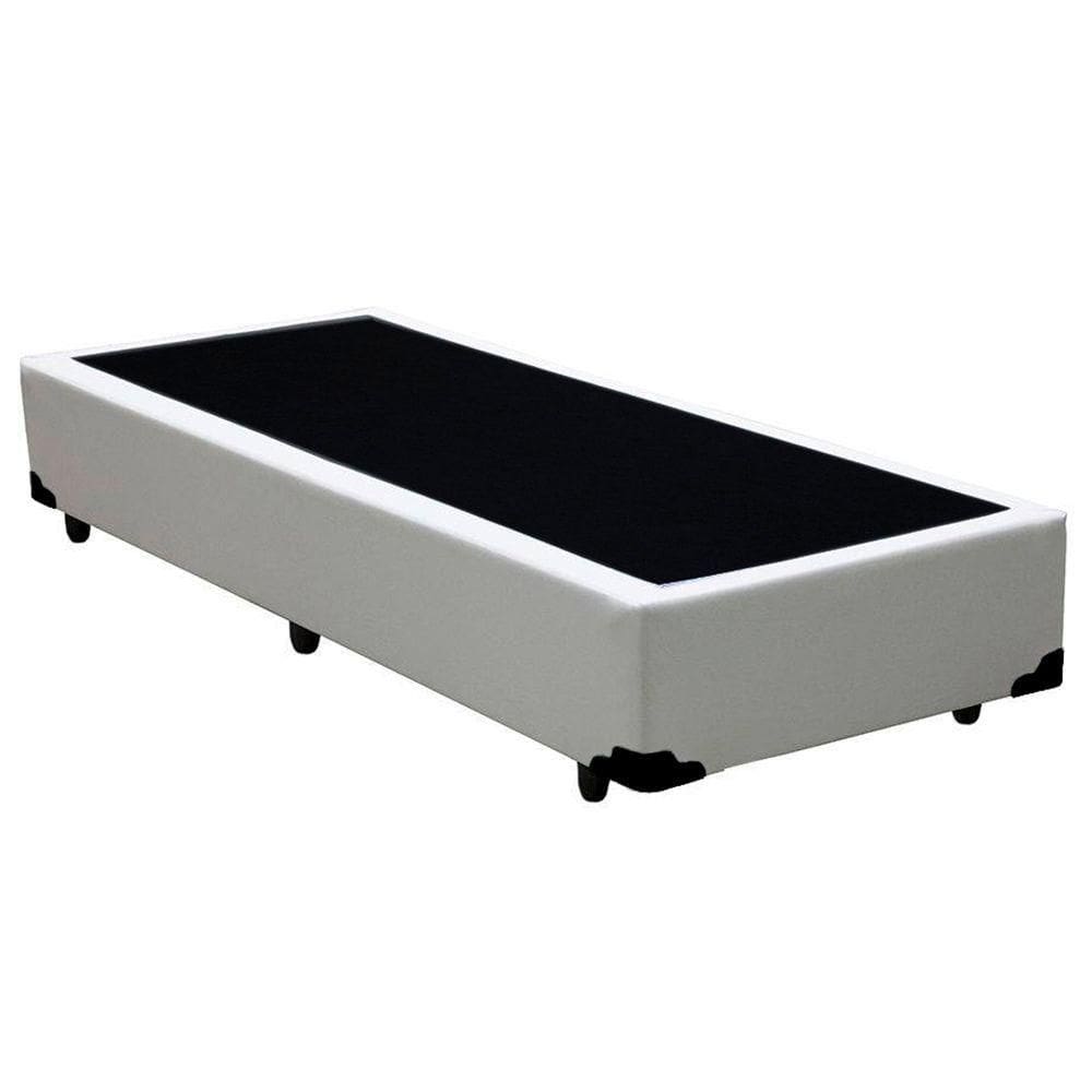 Cama Box Solteiro Sintético Sereneprime Branco 88x188x40