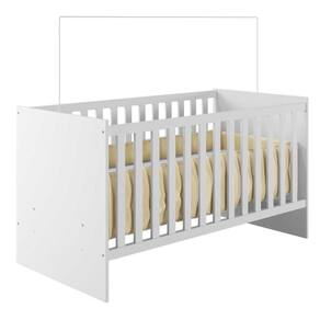 Berço Com Suporte Mosquiteiro E Colchão Life Tigus Baby Branco