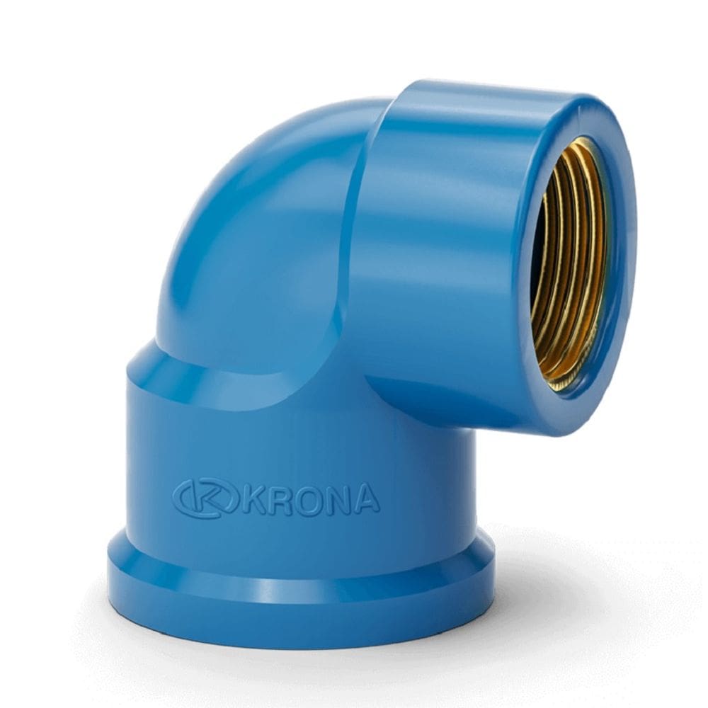 Joelho Azul SOLD C/BUCHA Latao 90º 20MMX1/2 Krona UN 0497