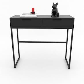 Aparador Industrial 2 Gavetas Metalon Preto Preto
