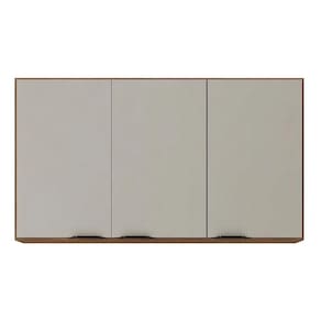 Armário Aéreo Firenze 120cm 3 Portas - Demóbile Cor Amêndola/nude Prime