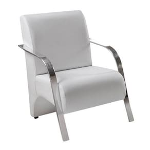 Poltrona Decorativa 1 Lugar Vênus Braço Pé Alumínio Confortável Para Sala Tv Espera D Salla Tecido Sintético