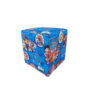 Mini Puff Decorativo Dado Infantil Suede Patrulha Canina