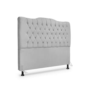 Cabeceira De Cama Box Queen 160cm Dunas - Veludo Cinza