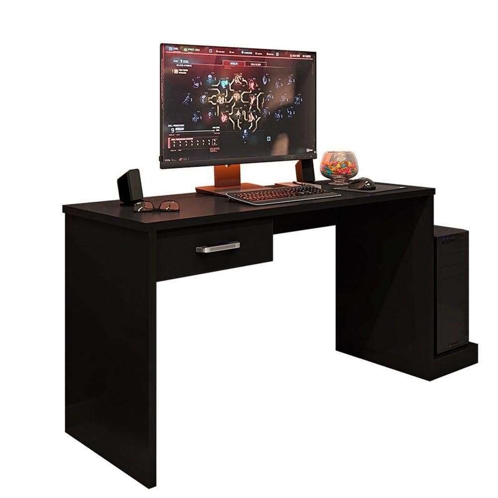 Mesa Gamer Com 1 Gaveta E Suporte Para Cpu Drx-9000 Preto