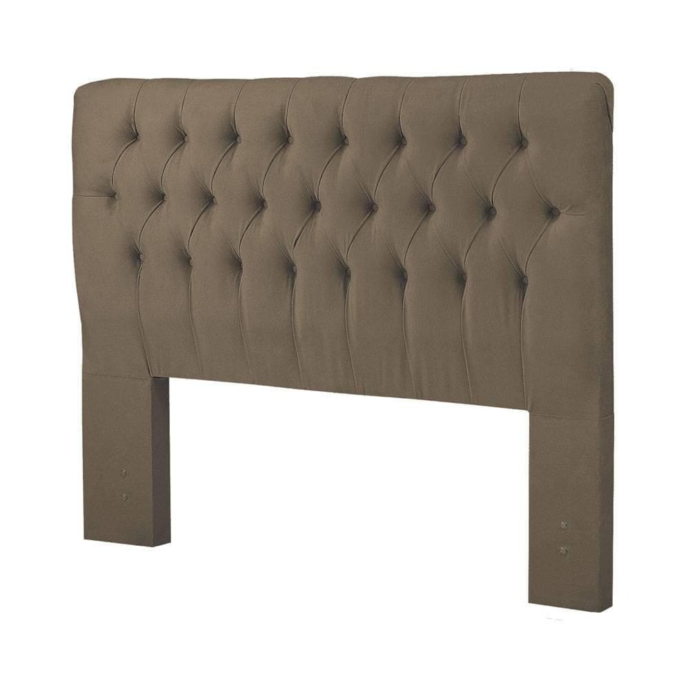 Cabeceira Capitonê Queen Size Box Iasmin Atraente Animale Marrom 1,60