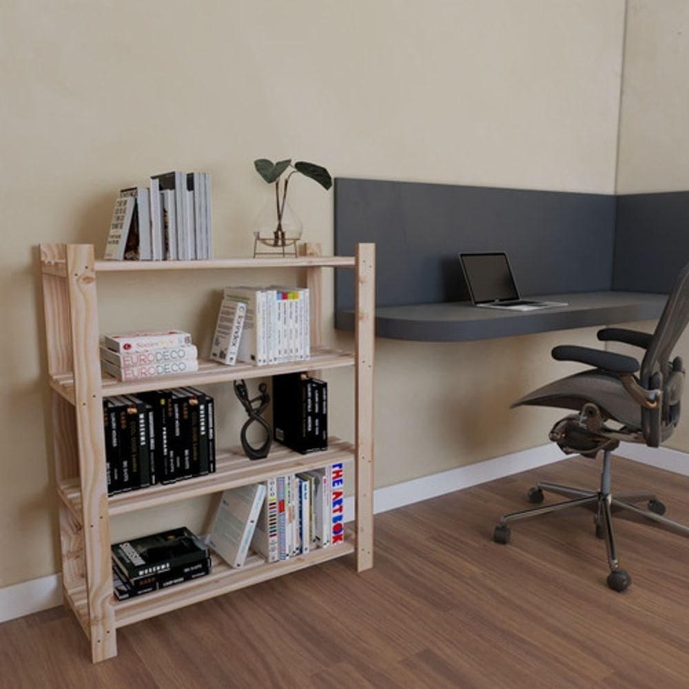 Livreiro Livreiro Estante 4 Andares área Interna Até 15kg