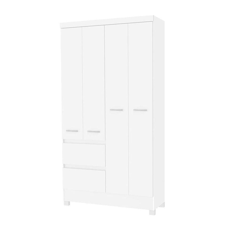 Roupeiro Alpinia Madeira 4pt 2gv Branco