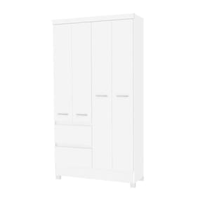 Roupeiro Alpinia Madeira 4pt 2gv Branco