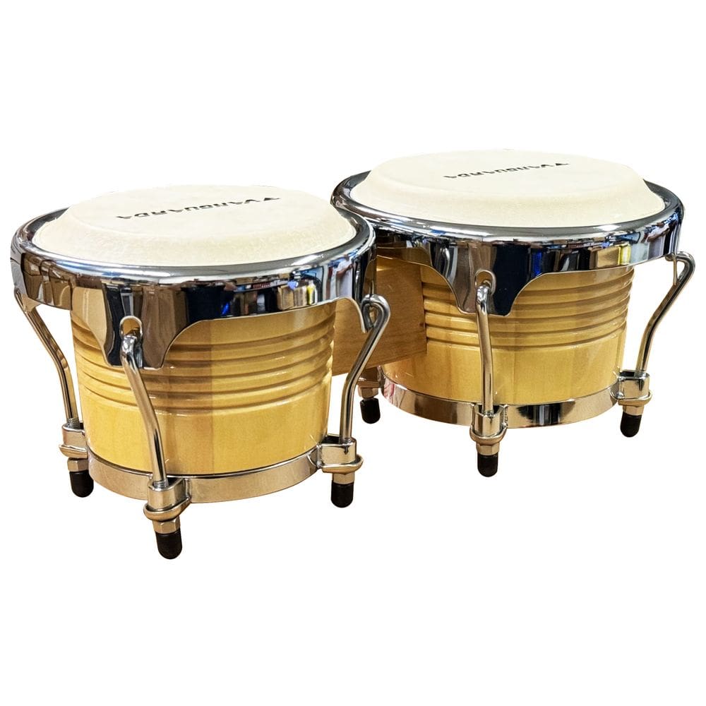 Bongô Vanguarda Privilege Natural Ferragem Cromada 12
