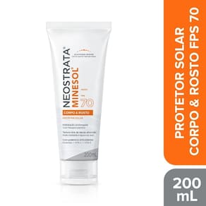 Protetor Solar Neostrata Minesol Corpo e Rosto Antioxidante FPS70 200ml