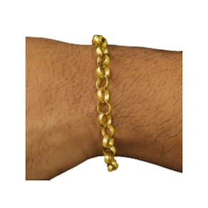 Pulseira Elo Portugues moeda antiga 8mm estilosa