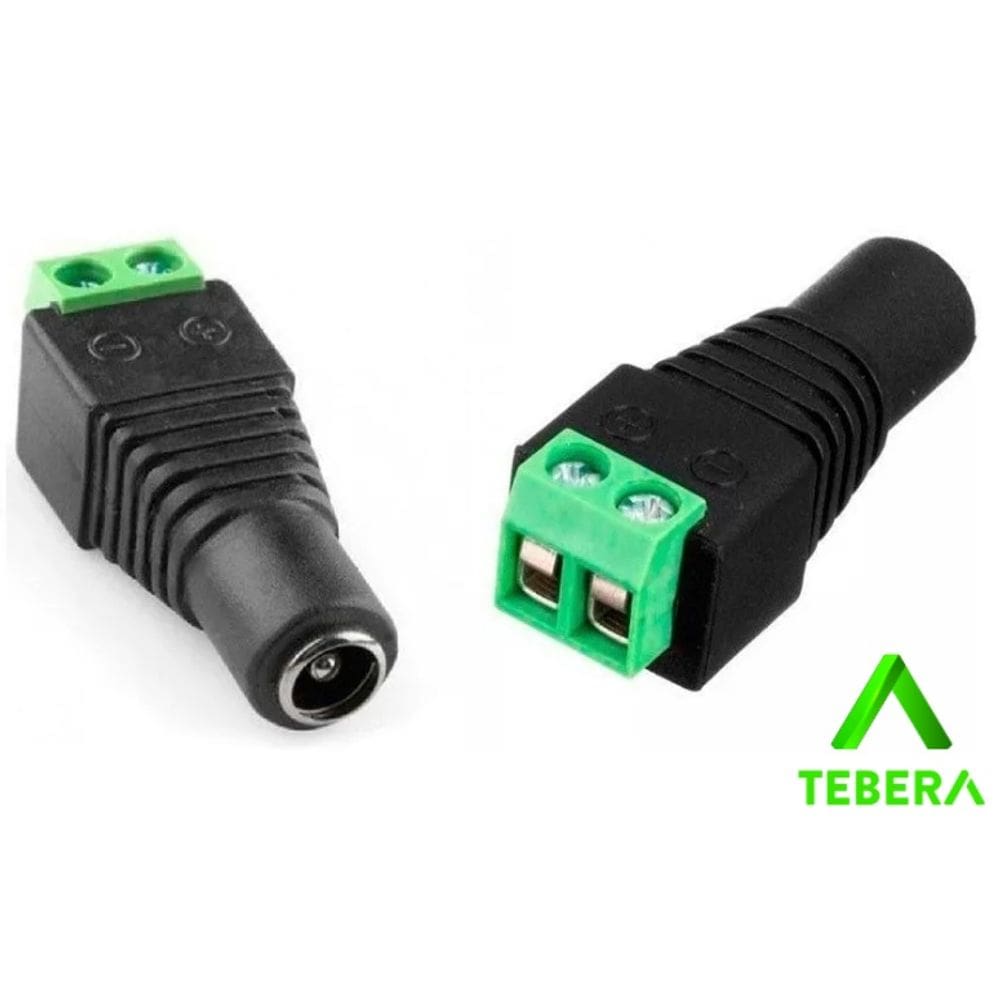 Borne J4 F-mea 5x5 2,1mm Cftv - Tbera - Emb 10pçs