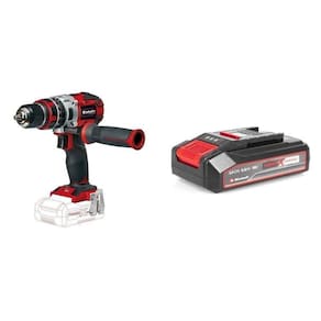 Kit Parafusadeira a Bateria Te-cd 18 Li-i Brushless com Bateria Power-x-change 18v 2,5 Ah Li Einhell Preto