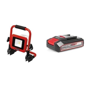 Kit Refletor Led a Bateria Tc-cl 18/1800 Li com Bateria Power-x-change 18v 2,5 Ah Li Einhell Preto