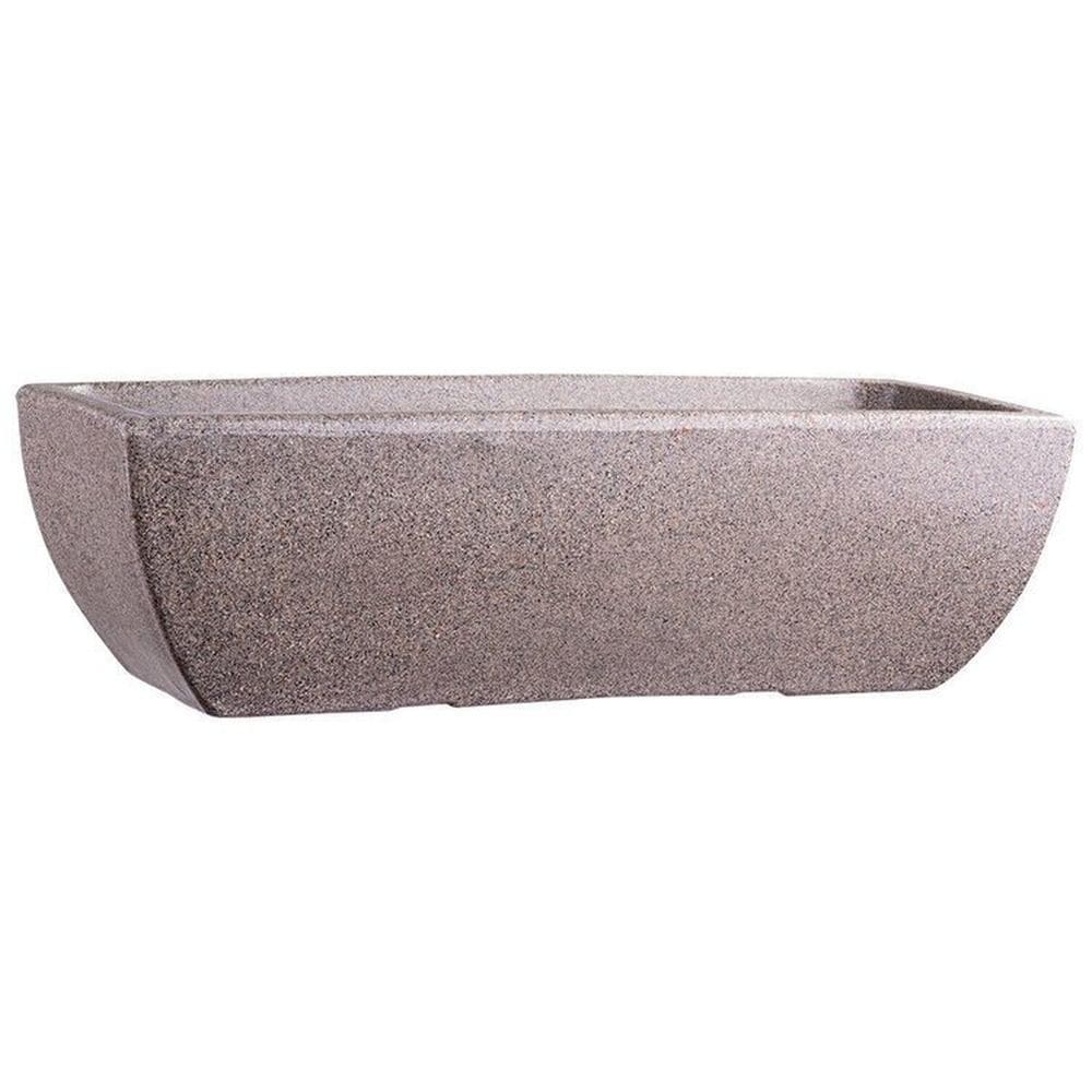 Conjunto de 20 Vasos Decorativo Jardineira 60 Jardim e Varanda Cinza