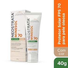 Protetor Solar Facial Neostrata Minesol Oil Control Claro FPS70 40g