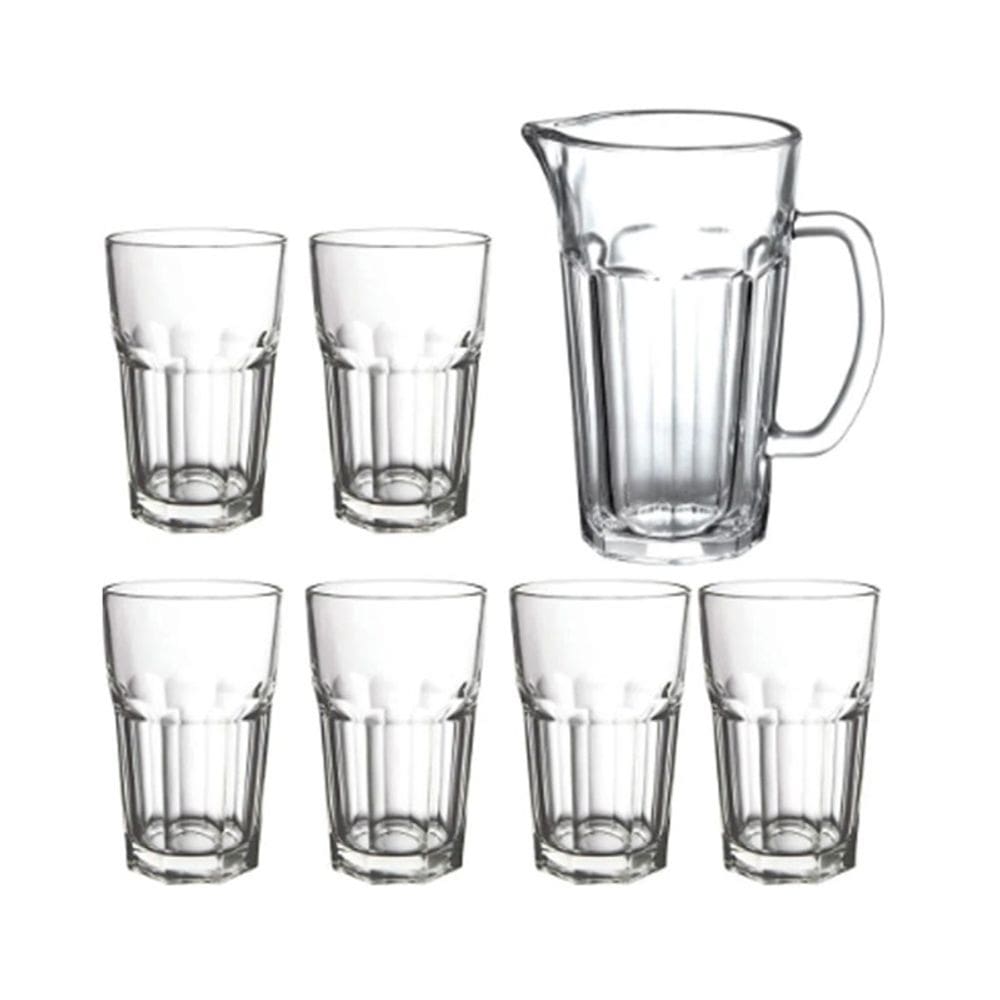 Jogo de copo com jarra Dover com 6 Copos servir suco