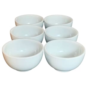 Kit 8 Tigelas / Cumbucas Açaí 600ml - Porcelana Branca