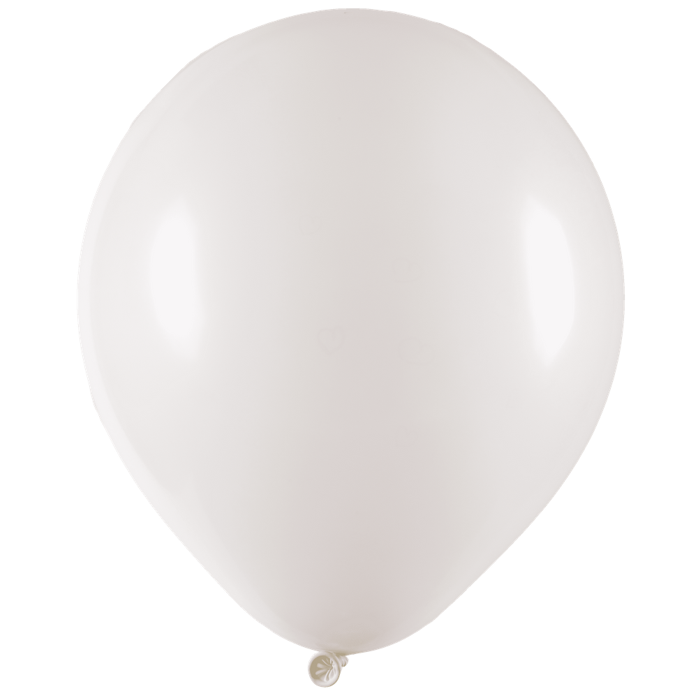 BALAO LISO REDONDO - PIC PIC Nº 09 - BRANCO - Pacote com 50 unidades