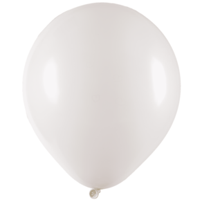 BALAO LISO REDONDO - PIC PIC Nº 09 - BRANCO - Pacote com 50 unidades