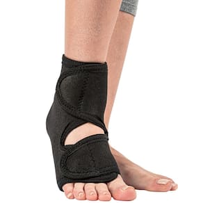 Tornozeleira Ortopédica Ajustável Preto Neoprene Hidrolight