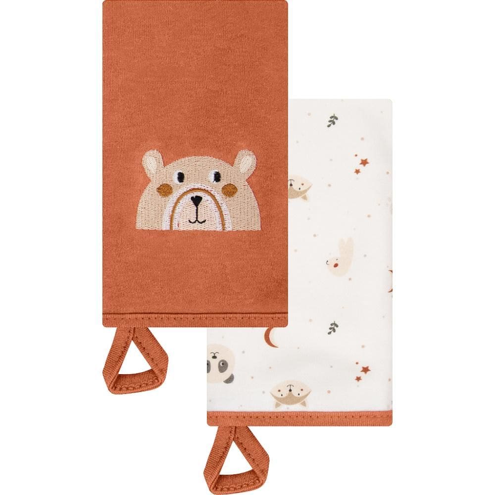 Kit Com 2 Babinhas Hug Minimalista Terracota Bege