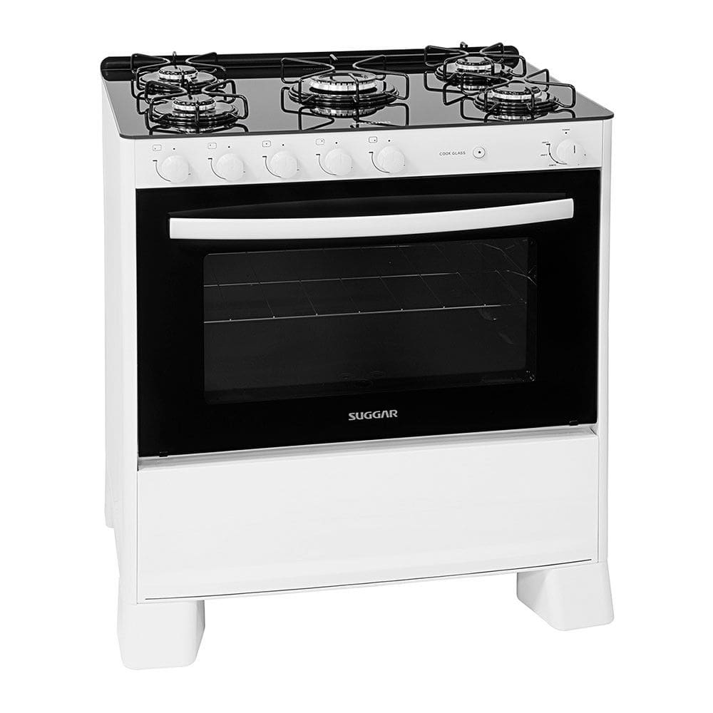 Fogão de Piso Cook Glass 5 Bocas Suggar