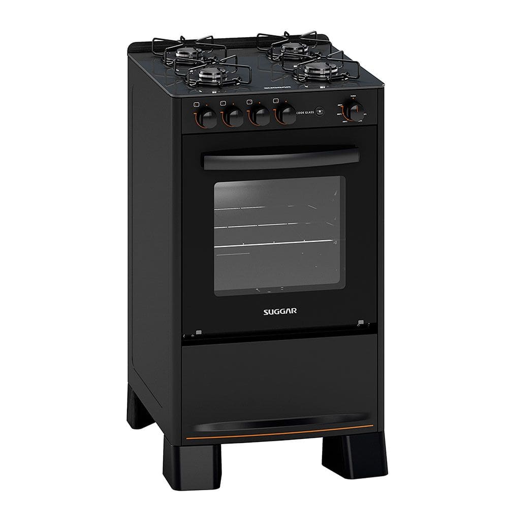 Fogão de Piso Cook Glass 4 Bocas Suggar