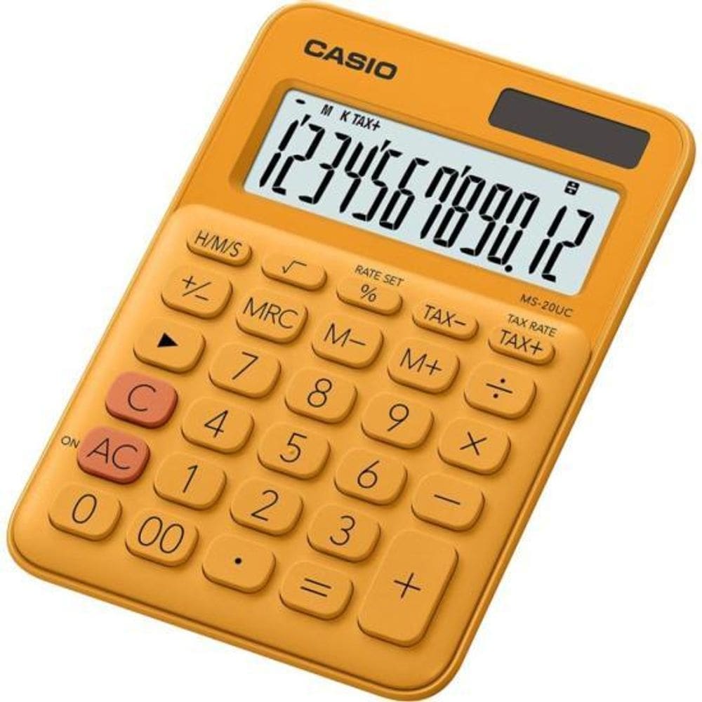 Calculadora De Mesa Ms20uc 12 Dígitos Laranja
