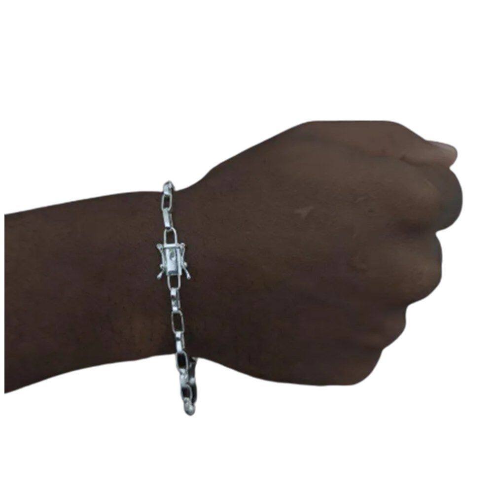 Pulseira 4mm prata 925 com 8 gramas Bracelete Bracelhete