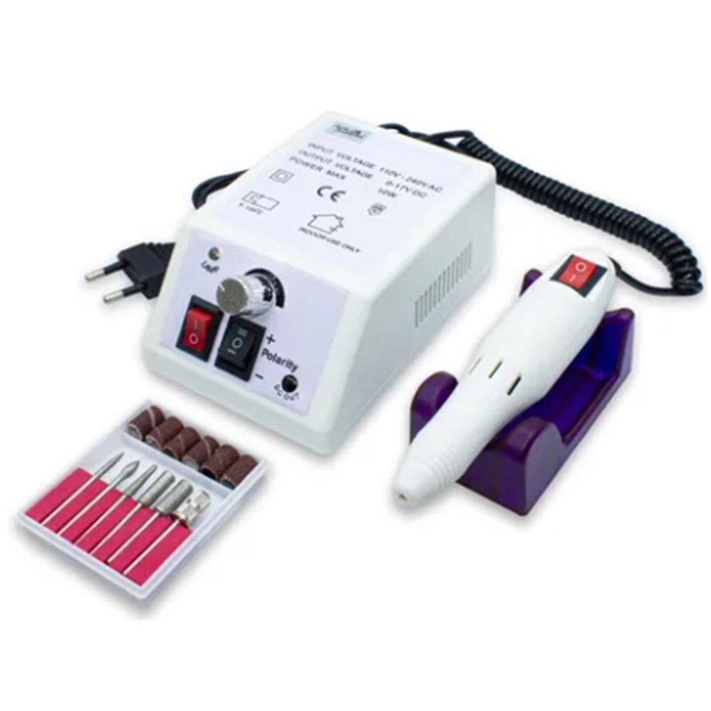 Lixa Elétrica p/ Unhas de Gel, Acrílico e Porcelana