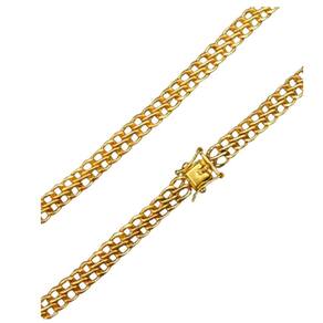 Cordão Corrente Lacraia 6mm moeda antigas fina